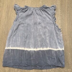 CLOTH & STONE X ANTHROPOLOGY BLUE OMBRÉ FLUTTER SLEEVE TOP - Size XS SKU:240